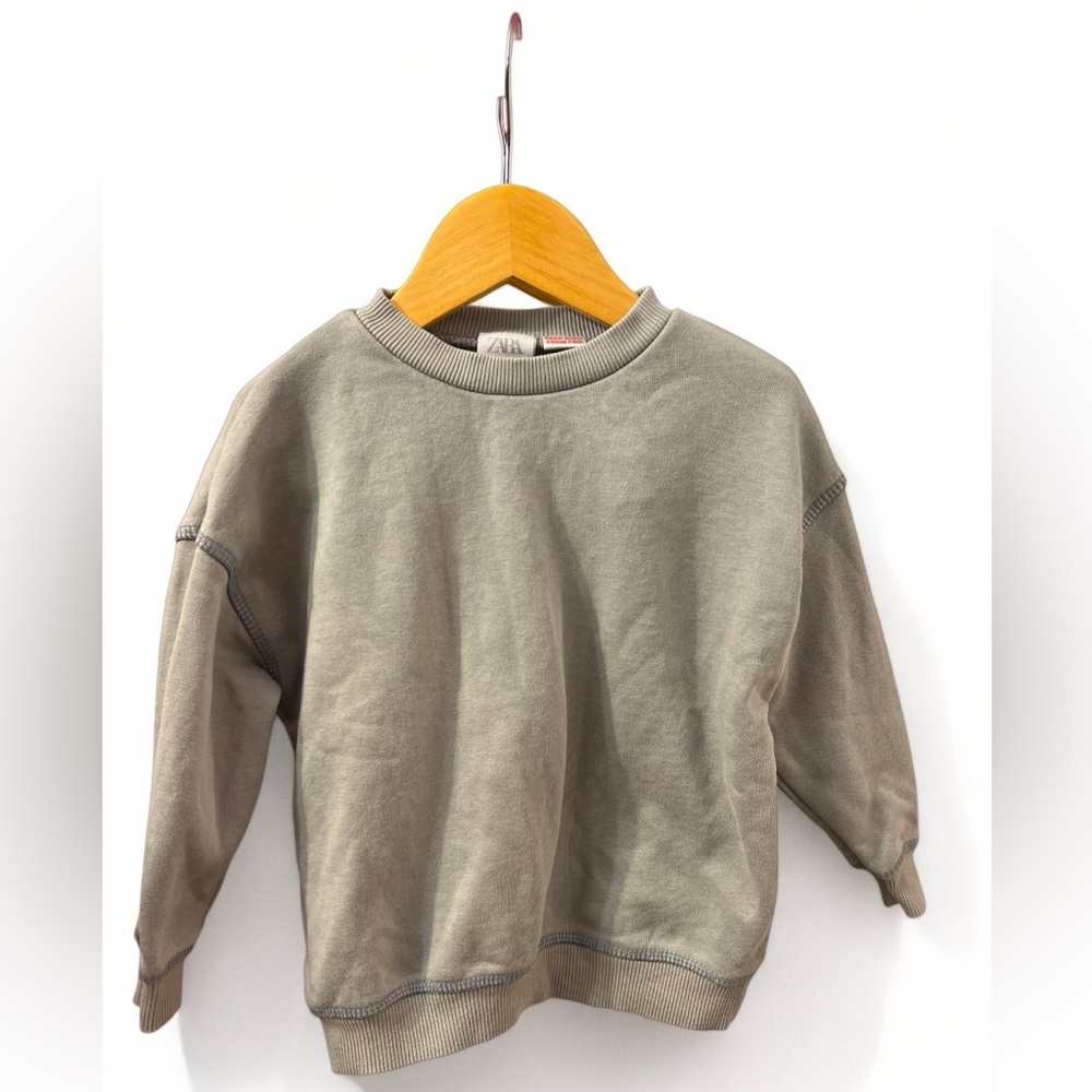 Zara kids plaid sweatshirt